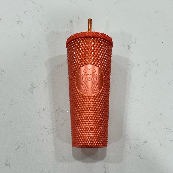 Starbucks Other - Starbucks Orange Textured Tumbler